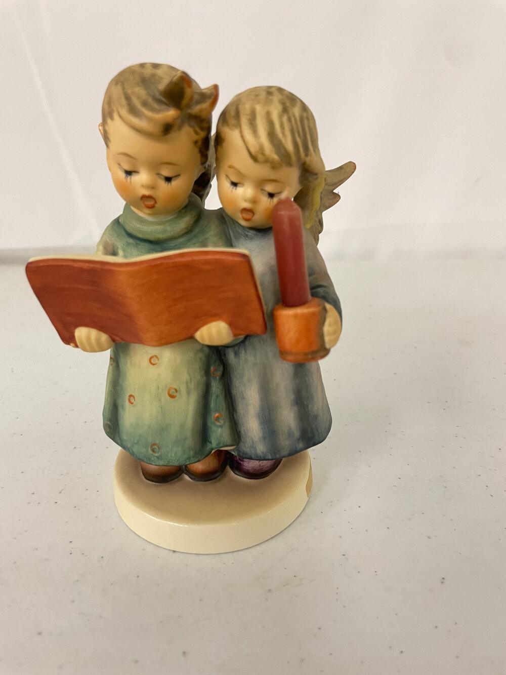VTG Goebel Hummel Angel Duet #193 Candle Holder Decorative Porcelain Figurine